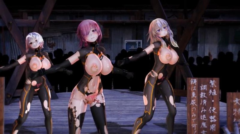 MMD巨乳慰安妇被猛操到高潮失禁，骚穴狂潮喷涌根本停不下来 3D